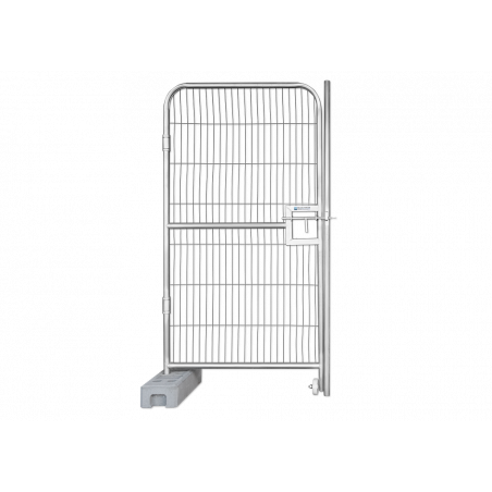 Stavební plotová vrata 1,15 x 2,00 m - s hustými oky a kulatým rámem