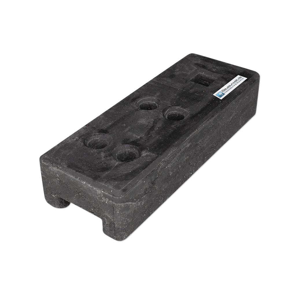 Patka  stavebního plotů 26 kg z recyklovaného PVC