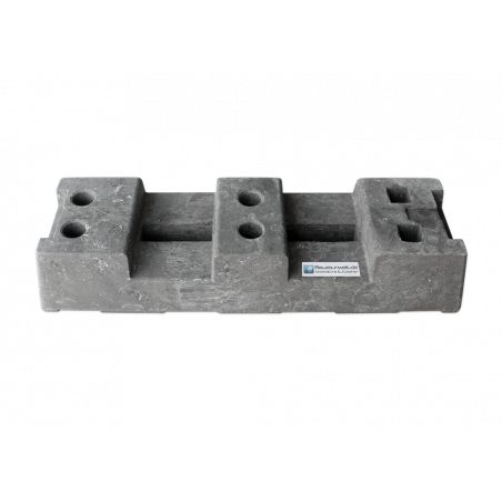 Patka  stavebního plotů  PE 16 kg - vyrobeno udržitelným způsobem s recyklací PE