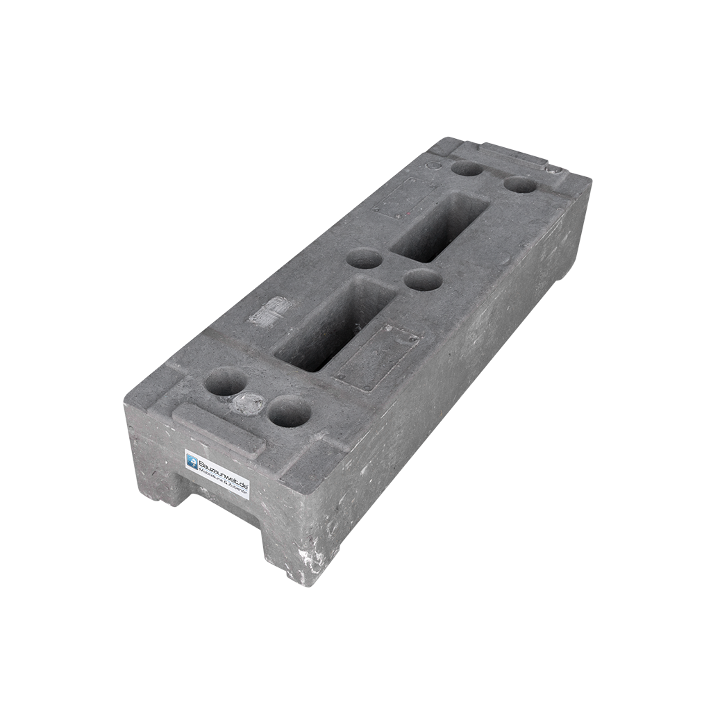 Patka  stavebního plotů PE 22 kg - vyrobeno udržitelným způsobem s recyklací PE