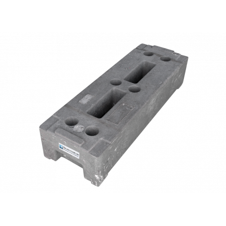 Patka  stavebního plotů PE 22 kg - vyrobeno udržitelným způsobem s recyklací PE