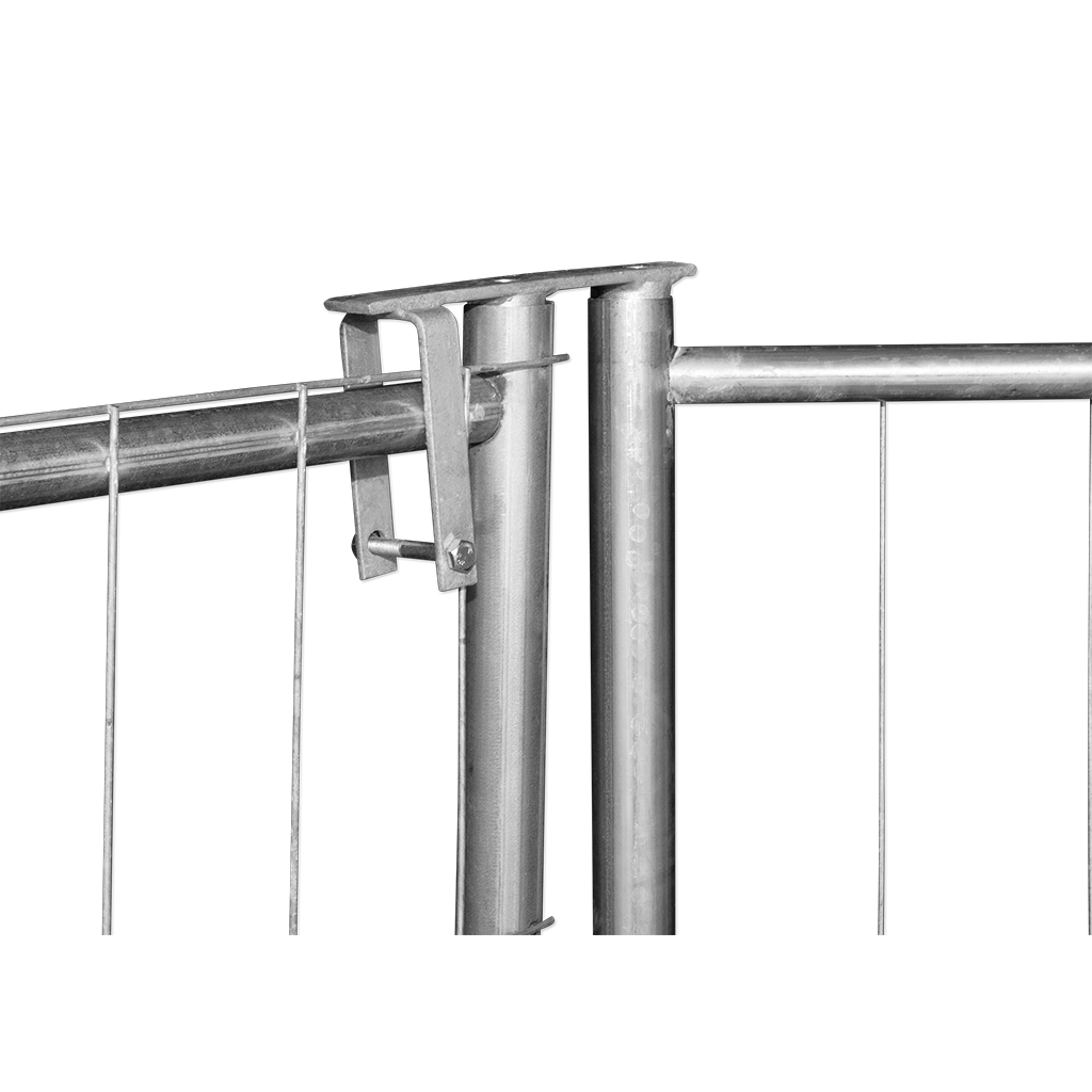 Bauzaun Standard Drehgelenk - zur Erstellung von Bauzauntoren Bauzaun Standard Drehgelenk - zur Erstellung von Bauzauntoren