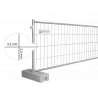 Bauzaun 11 kg halbhoch  3,5 x 1,2 m Drahtstärke 3,2 x 3,2 mm Bauzaun 11 kg halbhoch  3,5 x 1,2 m Drahtstärke 3,2 x 3,2 mm