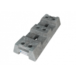 Patka  stavebního plotů  PE 16 kg - vyrobeno udržitelným způsobem s recyklací PE